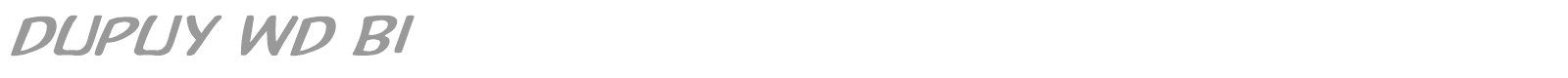 Dupuy Wd BI font preview
